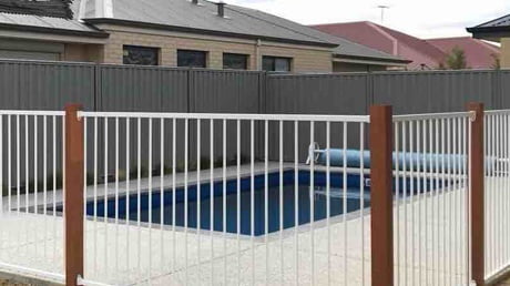 tubular style fencing for pool