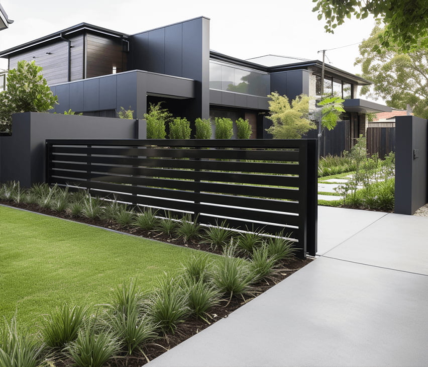 fencing bordering a local perth home