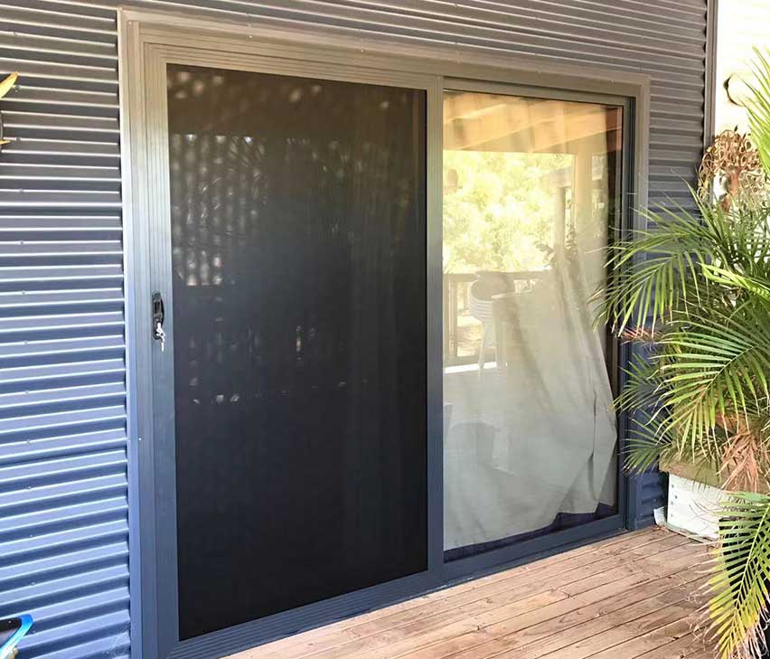 security door in dark colour